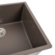 Гранітна мийка для кухні VALESO OASIS 5444 матова Темна скеля