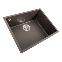 Гранитная мойка для кухни VALESO OASIS 5444 матовая Темная Скала