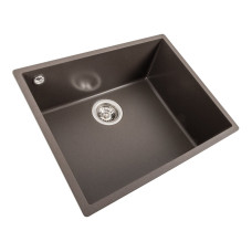 Гранитная мойка для кухни VALESO OASIS 5444 матовая Темная Скала
