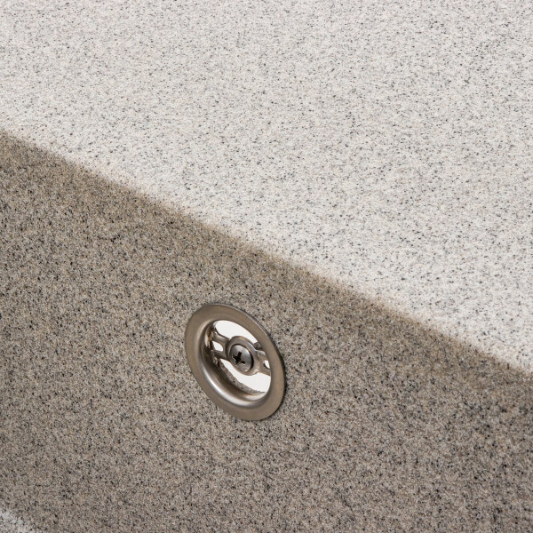 Гранітна мийка для кухні VALESO AZURIT 7950 матова Сірий