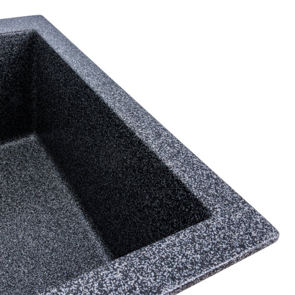 Гранітна мийка для кухні VALESO SOKIL 4150 матова Графіт