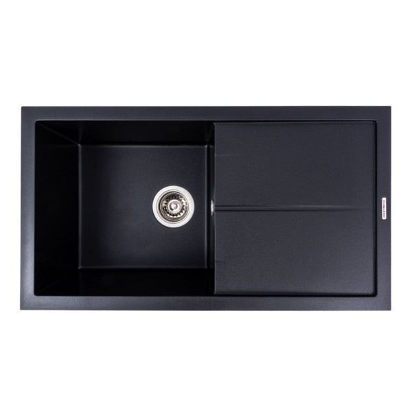 Гранітна мийка для кухні VALESO SOLID 7843 матова Чорний