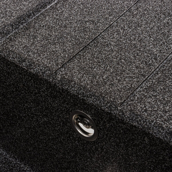 Гранітна мийка для кухні VALESO SOLID 7843 матова Графіт