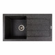 Гранітна мийка для кухні VALESO SOLID 7843 матова Графіт