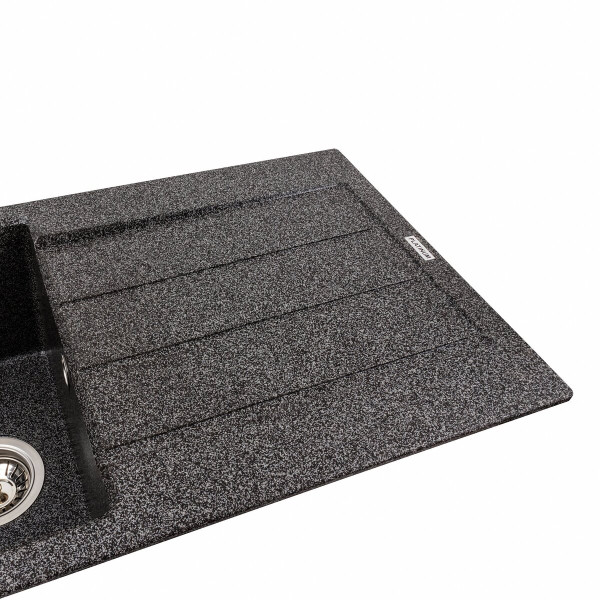 Гранітна мийка для кухні VALESO SOLID 7843 матова Графіт