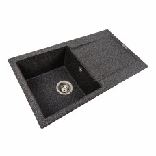 Гранитная мойка для кухни VALESO SOLID 7843 матовая Графит