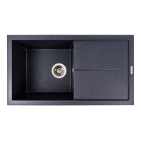Гранітна мийка для кухні VALESO SOLID 7843 матова Карбон
