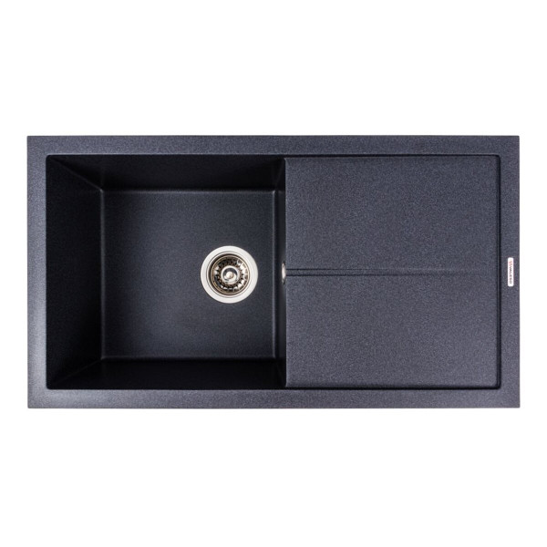 Гранітна мийка для кухні VALESO SOLID 7843 матова Карбон