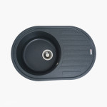 Гранітна мийка для кухні VALESO LIRA 7750 матова Антрацит