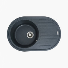 Гранитная мойка для кухни VALESO LIRA 7750 матовая Антрацит