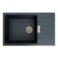 Гранитная мойка для кухни VALESO 7850 ROMA матовая (антрацит)