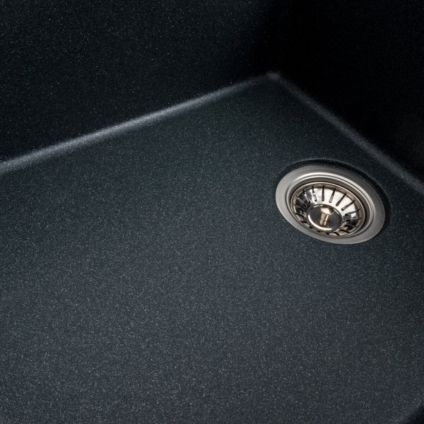 Гранітна мийка для кухні VALESO 7850 ROMA матова (антрацит)