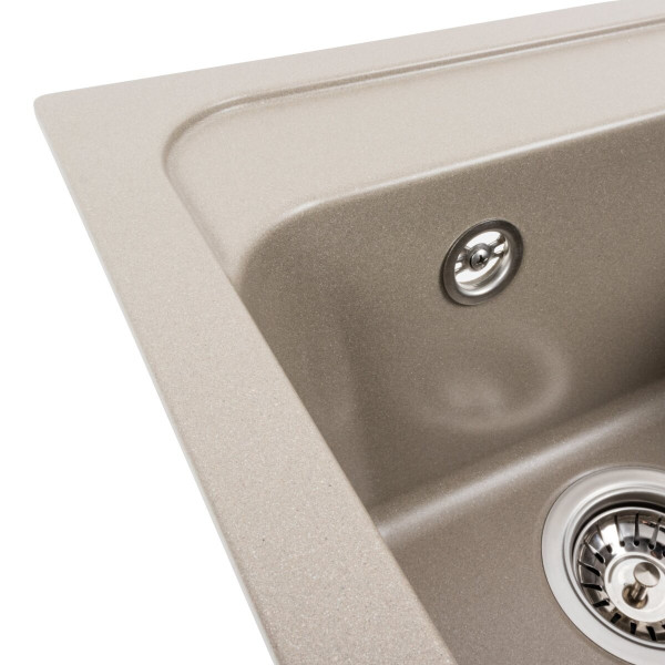 Гранітна мийка для кухні VALESO KORRADO 4050 матова Титан