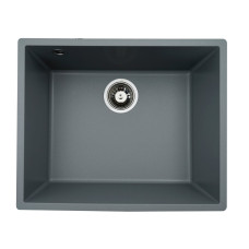 Гранитная мойка для кухни VALESO OASIS 5444 матовая Серый металлик