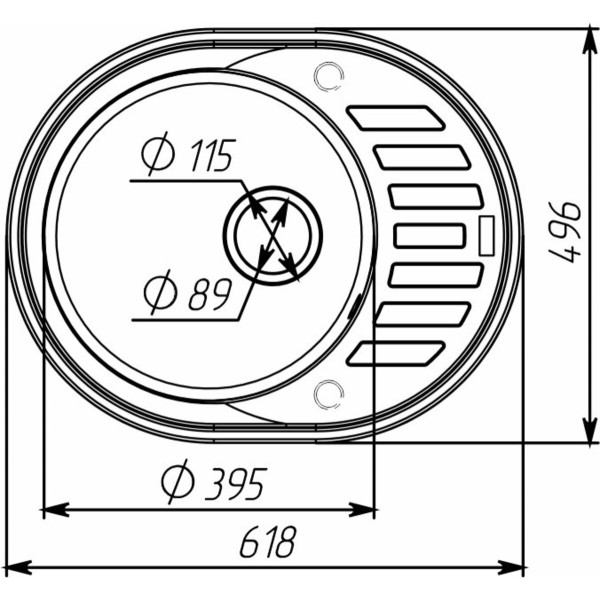 Гранітна мийка для кухні VALESO SOUL 6250 матова Сафарі