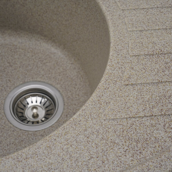 Гранітна мийка для кухні VALESO SOUL 6250 матова Карамель