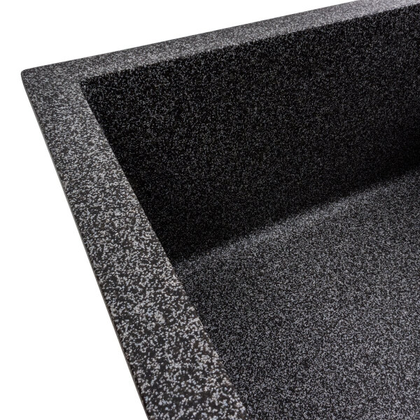 Гранітна мийка для кухні VALESO CASCADA 7050 матова Графіт