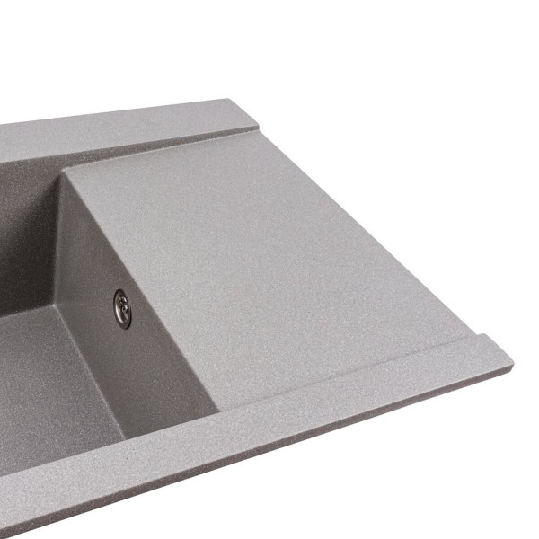 Гранітна мийка для кухні VALESO ATLAS 9651 матова Сірий мусон