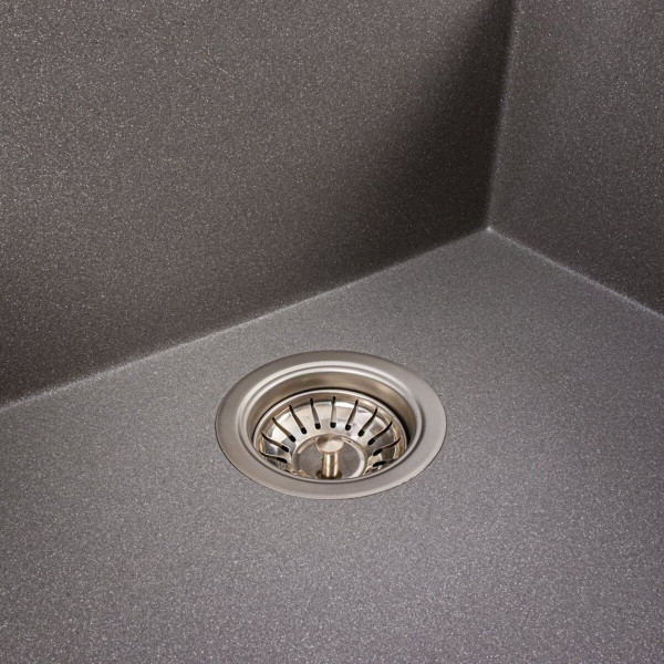 Гранітна мийка для кухні VALESO ATLAS 9651 матова Сірий мусон