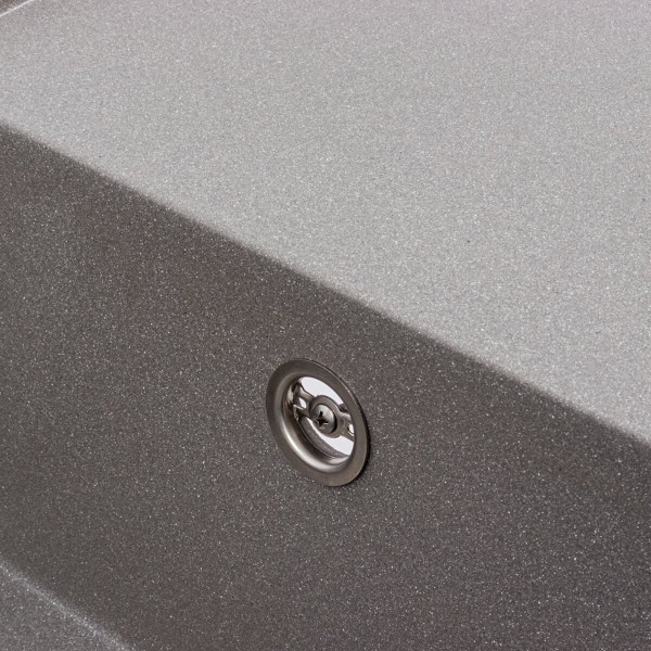 Гранітна мийка для кухні VALESO ATLAS 9651 матова Сірий мусон