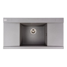 Гранитная мойка для кухни VALESO ATLAS 9651 матовая Серый муссон