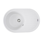 Гранітна мийка для кухні VALESO LIRA 7750 матова Білосніжна