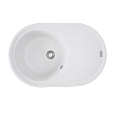 Гранитная мойка для кухни VALESO LIRA 7750 матовая Белоснежная