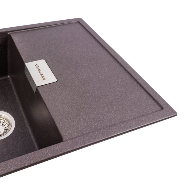 Гранітна мийка для кухні VALESO DIAMOND 8650 матова Гренадін