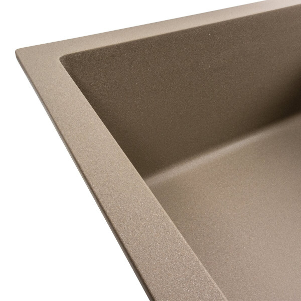 Гранітна мийка для кухні VALESO CASCADA 7050 матова Титан