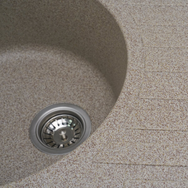 Гранітна мийка для кухні VALESO LIRA 7750 матова Карамель