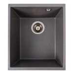 Гранітна мийка для кухні VALESO ROXY 3744 матова Сірий мусон