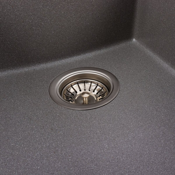 Гранітна мийка для кухні VALESO ROXY 3744 матова Сірий мусон