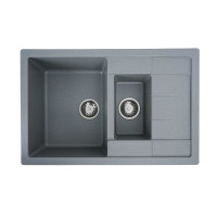 Гранитная мойка для кухни VALESO TOSKANA 7850W матовая Серый муссон