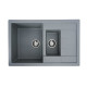 Гранітна мийка для кухні VALESO TOSKANA 7850W матова Сірий мусон