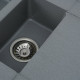 Гранітна мийка для кухні VALESO TOSKANA 7850W матова Сірий мусон