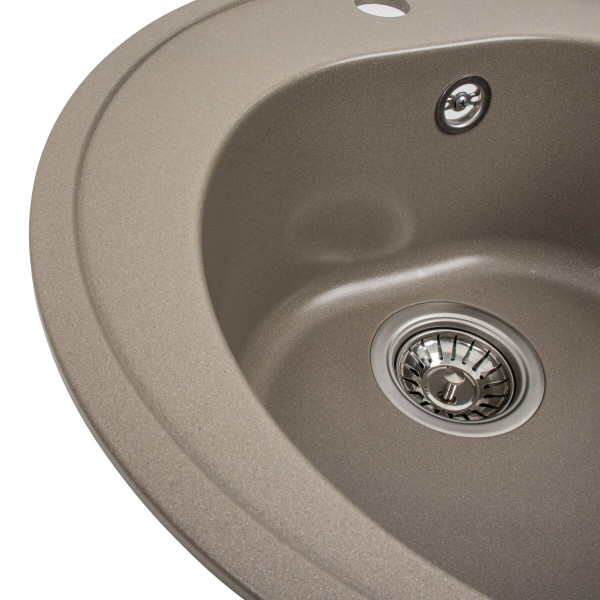 Гранітна мийка для кухні VALESO LUNA 510 матова Титан