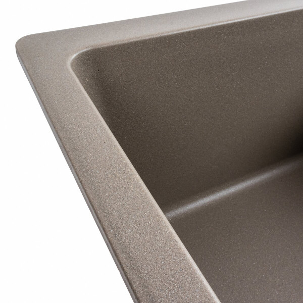 Гранітна мийка для кухні VALESO ZIRKONE 6250 матова Титан