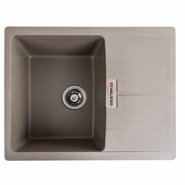 Гранітна мийка для кухні VALESO ZIRKONE 6250 матова Титан
