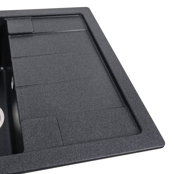 Гранітна мийка для кухні VALESO INTENSO 6550 матова Карбон