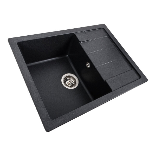 Гранітна мийка для кухні VALESO INTENSO 6550 матова Карбон