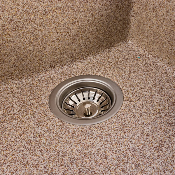 Гранітна мийка для кухні VALESO ROXY 3744 матова Карамель