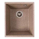 Гранітна мийка для кухні VALESO ROXY 3744 матова Карамель
