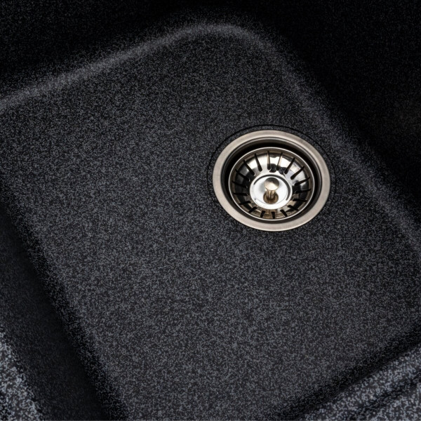 Гранітна мийка для кухні VALESO EQUATORIA 7950 матова Графіт