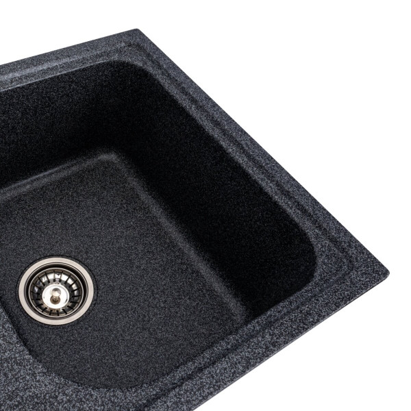 Гранітна мийка для кухні VALESO EQUATORIA 7950 матова Графіт