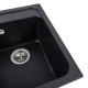 Гранітна мийка для кухні VALESO 4050 KORRADO матова Карбон