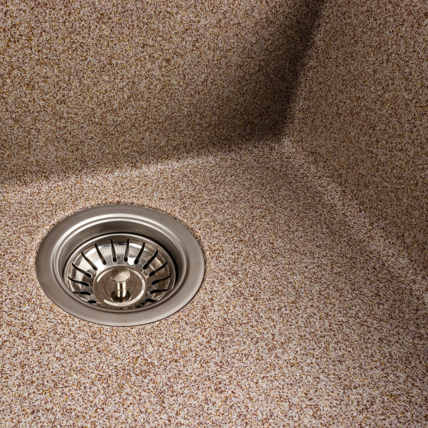 Гранітна мийка для кухні VALESO 4040 RUBA матова карамель