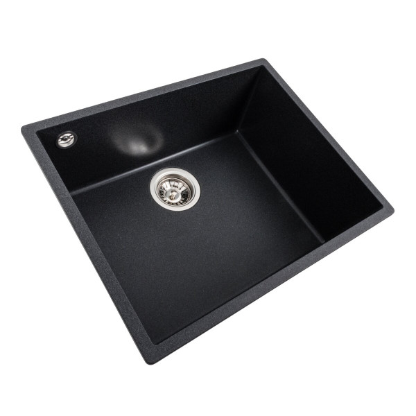 Гранітна мийка для кухні VALESO OASIS 5444 матова Карбон