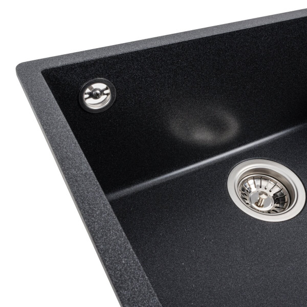 Гранітна мийка для кухні VALESO OASIS 5444 матова Карбон