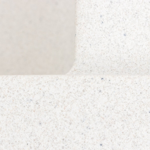 Гранітна мийка для кухні VALESO CASCADA 7050 матова Біла в крапку