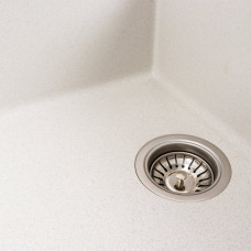 Гранитная мойка для кухни VALESO CASCADA 7050 матовая Белая в точку